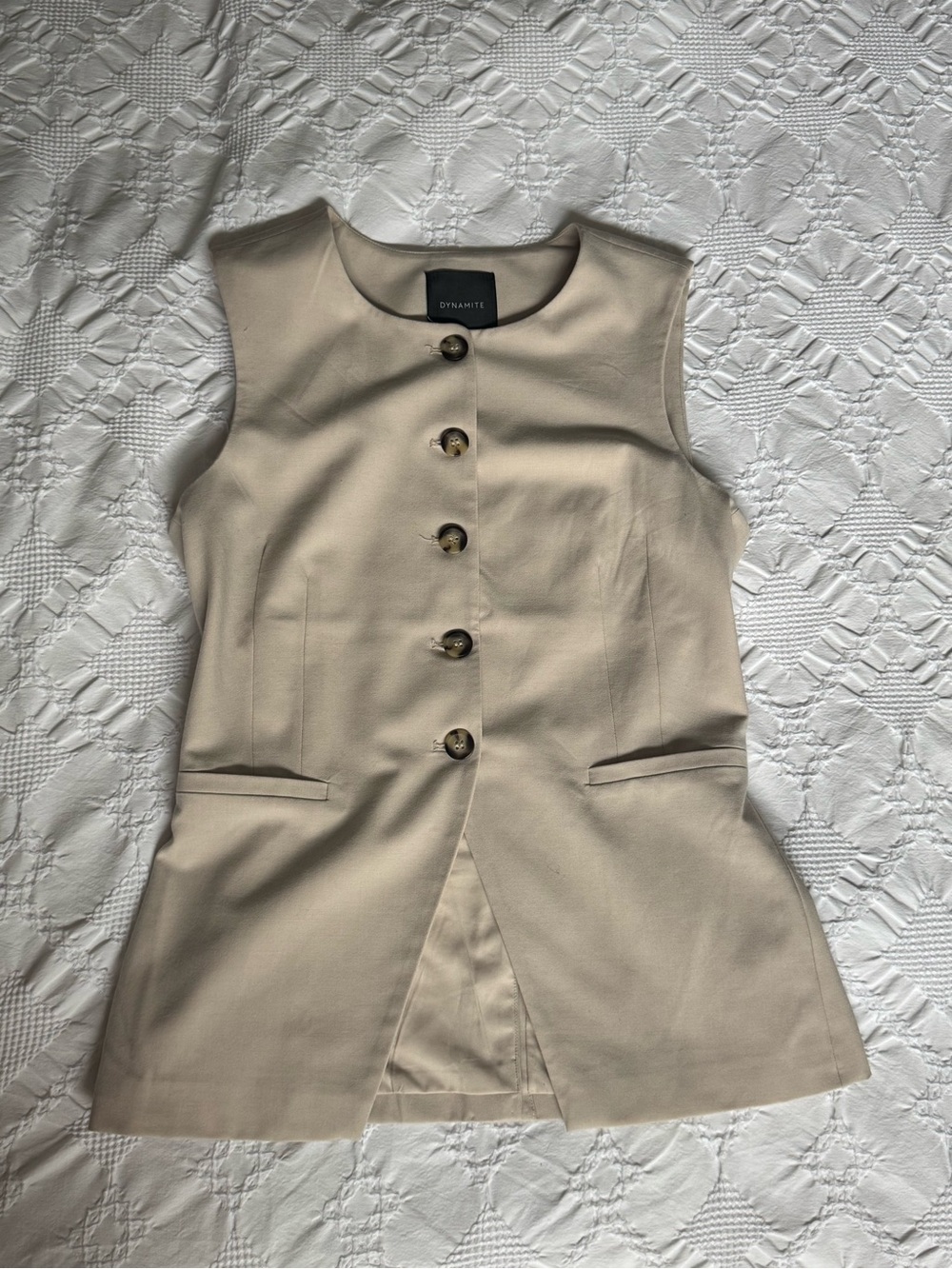 Dynamite Beige Vest